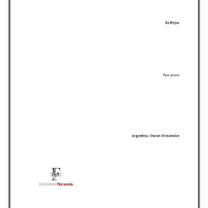 Partitura “Reflejos” de Argentina Durán
