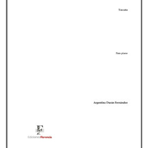 Partitura “Toccata para piano” de Argentina Durán