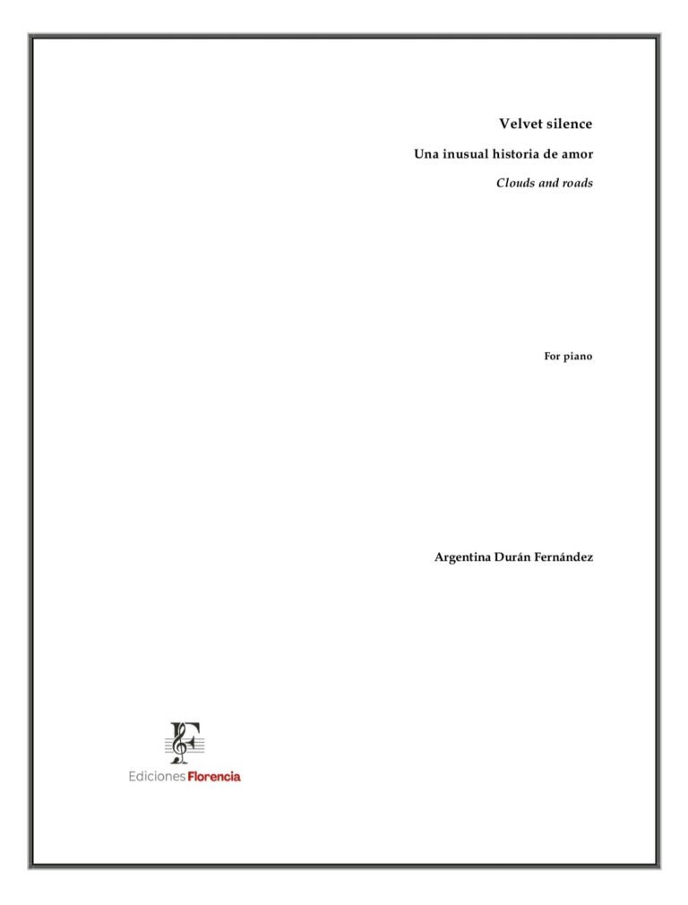Partitura “Clouds and roads” / Velvet Silence